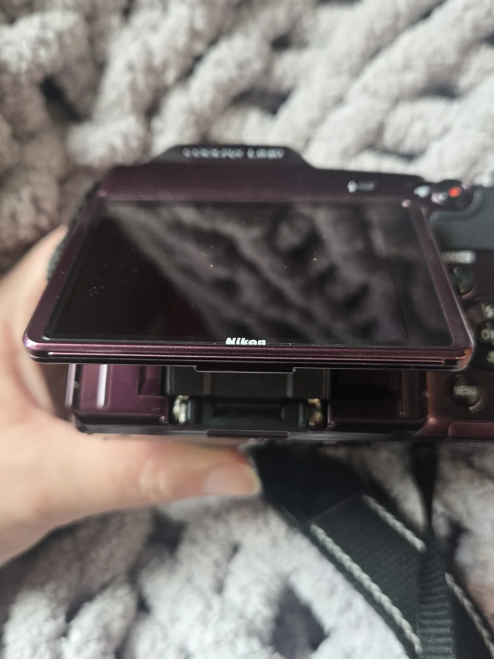 Nikon Purple Bridge Camera with Built-In Lens